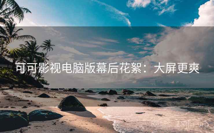可可影视电脑版幕后花絮：大屏更爽